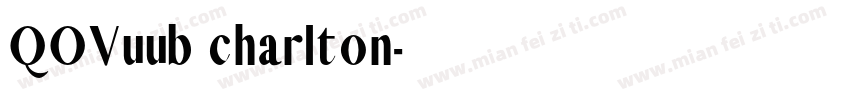 QOVuub charlton字体转换
